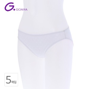 GOARA (고아라) 흰색 하트 주니어 학생 청소년 속옷 여성 삼각 면 팬티 / 단품 OR 5매세트